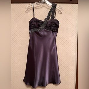 Dark grey/silver silk dress